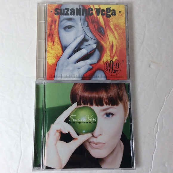 Suzanne Vega Lot Of 2 CDs 99.9 F 1992 And Nine Objects Of Desire 1996 - Picture 1 of 10